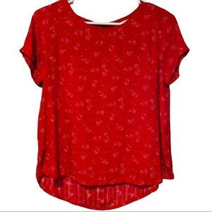 Copper Key Small Shortsleeved Top Button Back